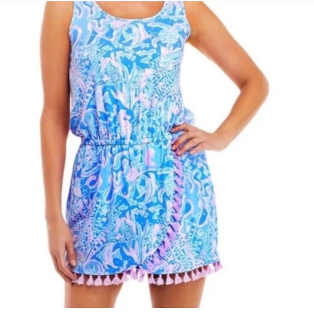 Lilly Pulitzer Sleeveless Tassel Romper